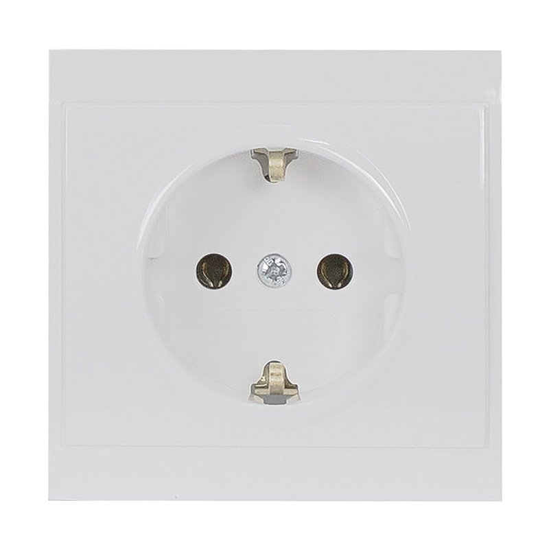 GNIAZDO POJEDYNCZE P/T 2P+Z, SCHUKO LUNA, 16A, 250V, PT-17L, BIAŁY ORNO GNIAZDO POJEDYNCZE P/T 2P+Z, SCHUKO LUNA, 16A, 250V, PT-17L, BIAŁY ORNO