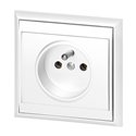 GNIAZDO POJEDYNCZE P/T 2P+Z LUNA, 16A, 250V, PT-16L, BIAŁY ORNO