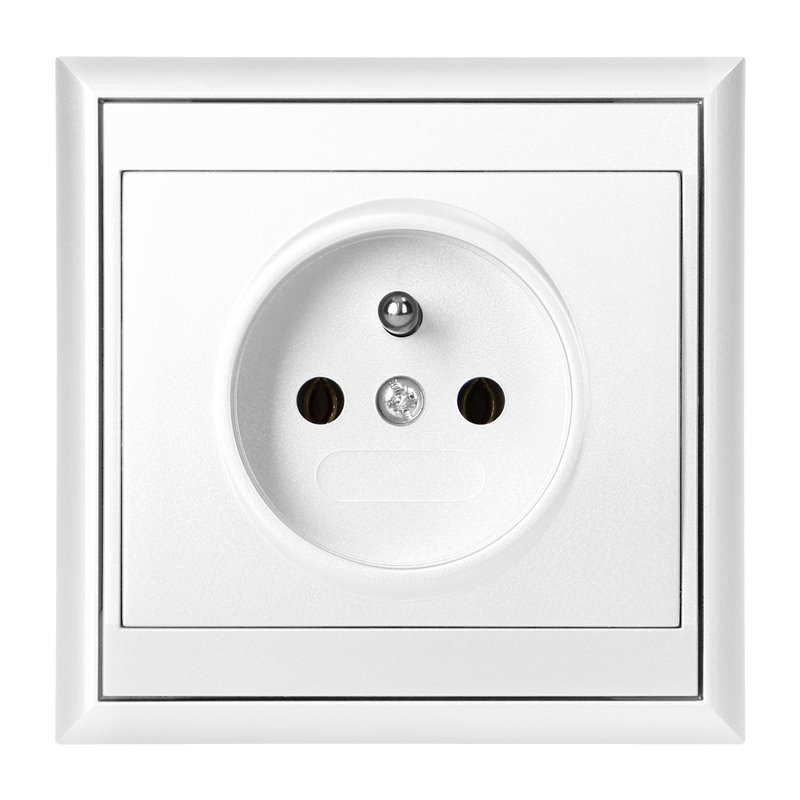 GNIAZDO POJEDYNCZE P/T 2P+Z LUNA, 16A, 250V, PT-16L, BIAŁY ORNO GNIAZDO POJEDYNCZE P/T 2P+Z LUNA, 16A, 250V, PT-16L, BIAŁY ORNO