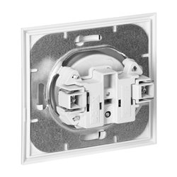 GNIAZDO POJEDYNCZE P/T 2P+Z LUNA, 16A, 250V, PT-16L, BIAŁY ORNO GNIAZDO POJEDYNCZE P/T 2P+Z LUNA, 16A, 250V, PT-16L, BIAŁY ORNO