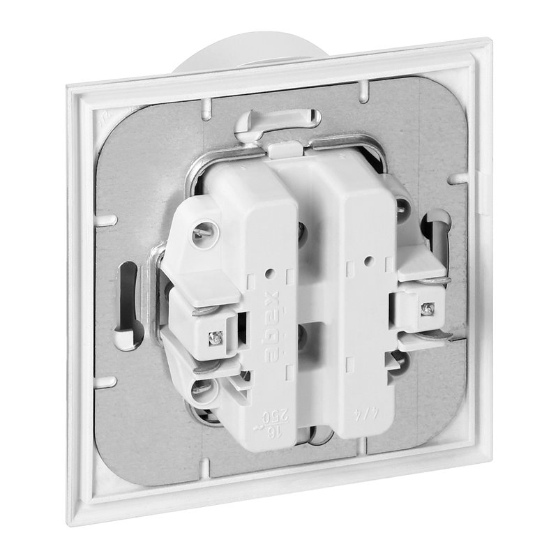 GNIAZDO PODWÓJNE P/T 2X2P+Z LUNA, 16A, 250V, PT-6LR, BIAŁY ORNO GNIAZDO PODWÓJNE P/T 2X2P+Z LUNA, 16A, 250V, PT-6LR, BIAŁY ORNO