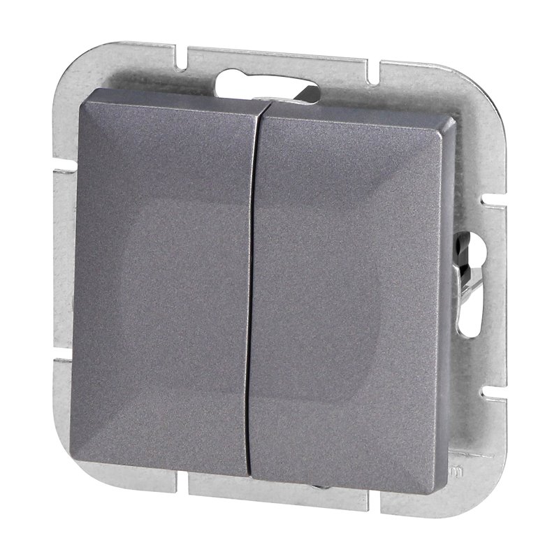 ŁĄCZNIK P/T ŚWIECZNIKOWY PEARL, 10A, 250V, WP-2P, ANTRACYT ORNO ŁĄCZNIK P/T ŚWIECZNIKOWY PEARL, 10A, 250V, WP-2P, ANTRACYT ORNO