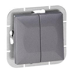 ŁĄCZNIK P/T ŚWIECZNIKOWY PEARL, 10A, 250V, WP-2P, ANTRACYT ORNO ŁĄCZNIK P/T ŚWIECZNIKOWY PEARL, 10A, 250V, WP-2P, ANTRACYT ORNO