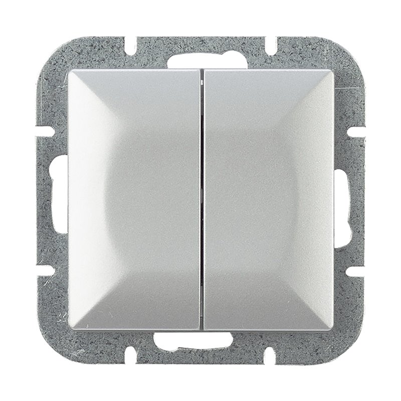 ŁĄCZNIK P/T ŚWIECZNIKOWY PEARL, 10A, 250V, WP-2P, SREBRNY ORNO ŁĄCZNIK P/T ŚWIECZNIKOWY PEARL, 10A, 250V, WP-2P, SREBRNY ORNO