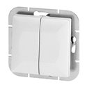 ŁĄCZNIK ŚWIECZNIKOWY P/T Z PODŚWIELENIEM PEARL, 10A, 250V, WP-2P/S, BIAŁY ORNO