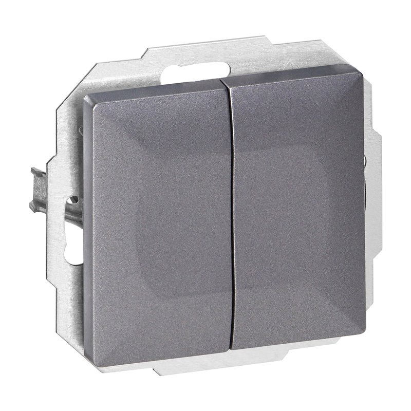 ŁĄCZNIK P/T SCHODOWY PODWÓJNY PEARL, 10A, 250V, WP-2/5P, ANTRACYT ORNO ŁĄCZNIK P/T SCHODOWY PODWÓJNY PEARL, 10A, 250V, WP-2/5P, ANTRACYT ORNO