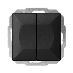ŁĄCZNIK P/T SCHODOWY PODWÓJNY PEARL, 10A, 250V, WP-2/5P, CZARNY ORNO ŁĄCZNIK P/T SCHODOWY PODWÓJNY PEARL, 10A, 250V, WP-2/5P, CZARNY ORNO