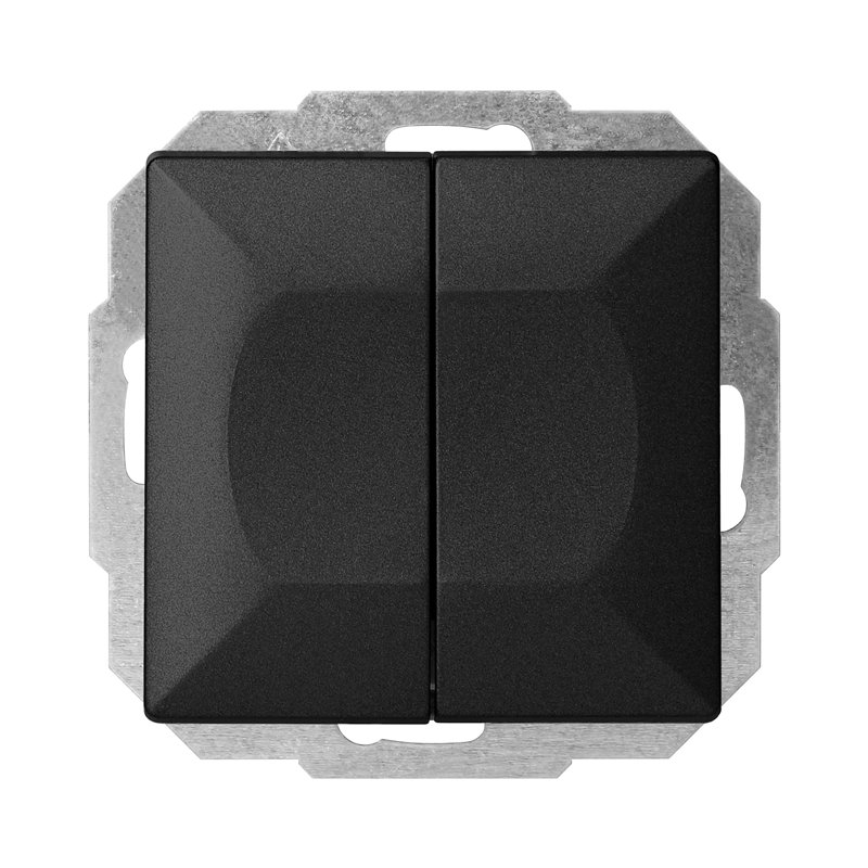 ŁĄCZNIK P/T SCHODOWY PODWÓJNY PEARL, 10A, 250V, WP-2/5P, CZARNY ORNO ŁĄCZNIK P/T SCHODOWY PODWÓJNY PEARL, 10A, 250V, WP-2/5P, CZARNY ORNO