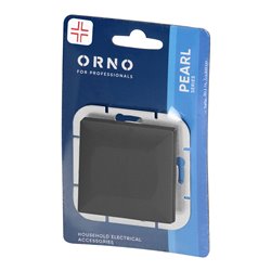 ŁĄCZNIK KRZYŻOWY P/T PEARL, 10A, 250V, WP-8P, CZARNY ORNO ŁĄCZNIK KRZYŻOWY P/T PEARL, 10A, 250V, WP-8P, CZARNY ORNO