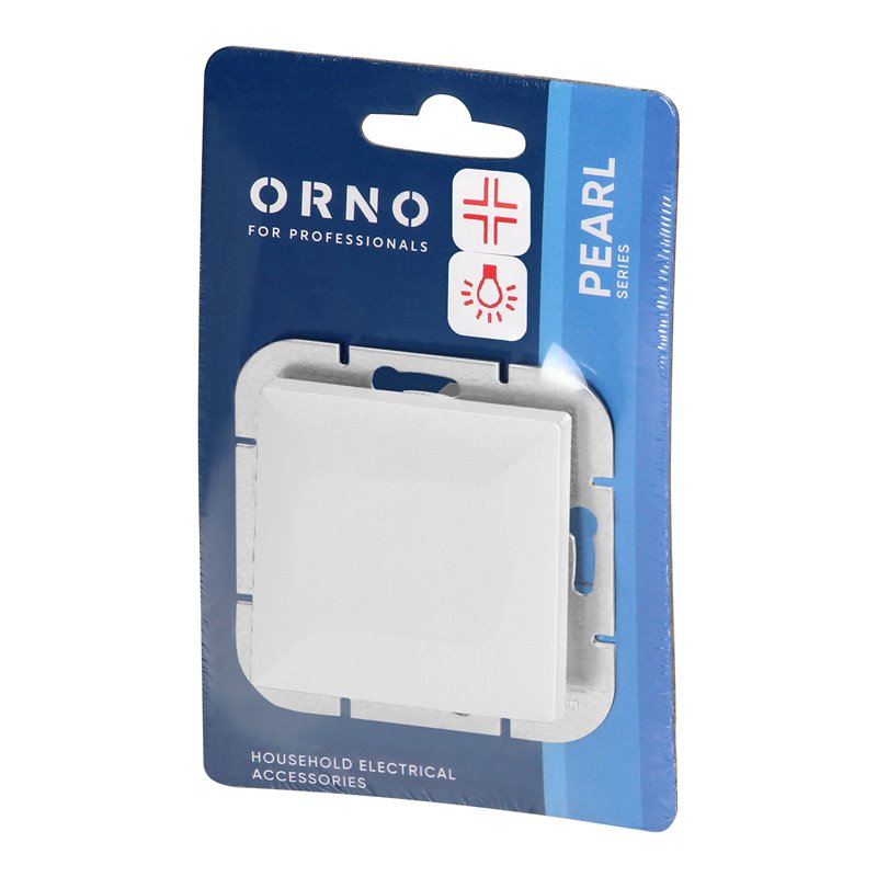 ŁĄCZNIK KRZYŻOWY P/T Z PODŚWIETLENIEM PEARL, WP-8P/S, BIAŁY ORNO ŁĄCZNIK KRZYŻOWY P/T Z PODŚWIETLENIEM PEARL, WP-8P/S, BIAŁY ORNO