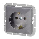 GNIAZDO POJEDYNCZE P/T 2P+Z SCHUKO PEARL, 16A, 250V, PT-17P, ANTRACYT ORNO GNIAZDO POJEDYNCZE P/T 2P+Z SCHUKO PEARL, 16A, 250V, PT-17P, ANTRACYT ORNO