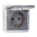GNIAZDO POJEDYNCZE P/T 2P+Z SCHUKO BRYZGOSZCZELNE Z KLAPKĄ PEARL, 16A, 250V, PT-17PH, ANTRACYT ORNO GNIAZDO POJEDYNCZE P/T 2P+Z SCHUKO BRYZGOSZCZELNE Z KLAPKĄ PEARL, 16A, 250V, PT-17PH, ANTRACYT ORNO