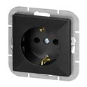 GNIAZDO POJEDYNCZE P/T 2P+Z SCHUKO PEARL, 16A, 250V, PT-17P, CZARNY ORNO GNIAZDO POJEDYNCZE P/T 2P+Z SCHUKO PEARL, 16A, 250V, PT-17P, CZARNY ORNO