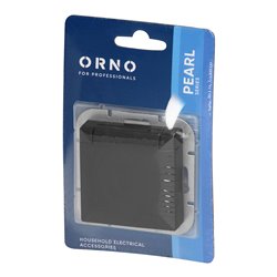 GNIAZDO POJEDYNCZE P/T 2P+Z SCHUKO BRYZGOSZCZELNE Z KLAPKĄ PEARL, 16A, 250V, PT-17PH, CZARNY ORNO GNIAZDO POJEDYNCZE P/T 2P+Z SCHUKO BRYZGOSZCZELNE Z KLAPKĄ PEARL, 16A, 250V, PT-17PH, CZARNY ORNO
