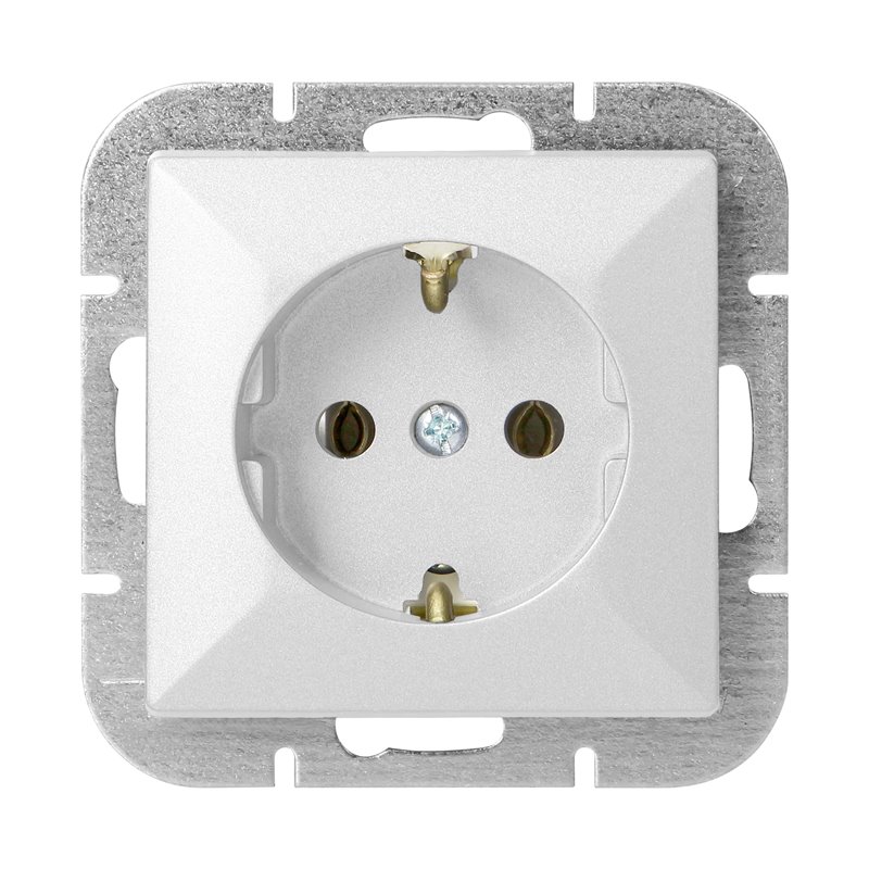 GNIAZDO POJEDYNCZE P/T 2P+Z SCHUKO PEARL, 16A, 250V, PT-17P, BIAŁY ORNO GNIAZDO POJEDYNCZE P/T 2P+Z SCHUKO PEARL, 16A, 250V, PT-17P, BIAŁY ORNO