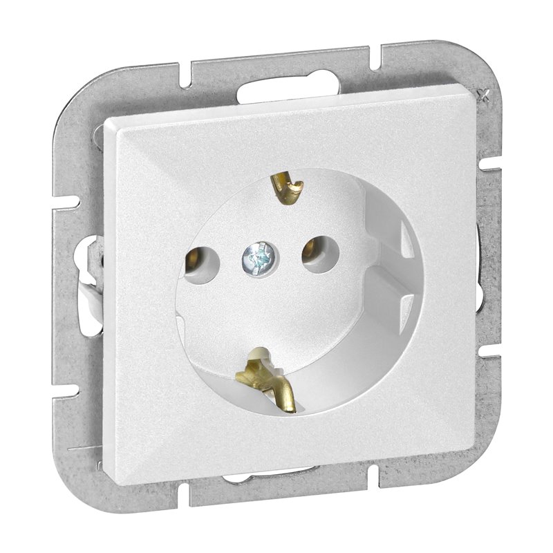 GNIAZDO POJEDYNCZE P/T 2P+Z SCHUKO PEARL, 16A, 250V, PT-17P, BIAŁY ORNO GNIAZDO POJEDYNCZE P/T 2P+Z SCHUKO PEARL, 16A, 250V, PT-17P, BIAŁY ORNO