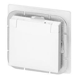 GNIAZDO POJEDYNCZE P/T 2P+Z SCHUKO BRYZGOSZCZELNE Z KLAPKĄ PEARL, 16A, 250V, PT-17PH, BIAŁY ORNO GNIAZDO POJEDYNCZE P/T 2P+Z SCHUKO BRYZGOSZCZELNE Z KLAPKĄ PEARL, 16A, 250V, PT-17PH, BIAŁY ORNO