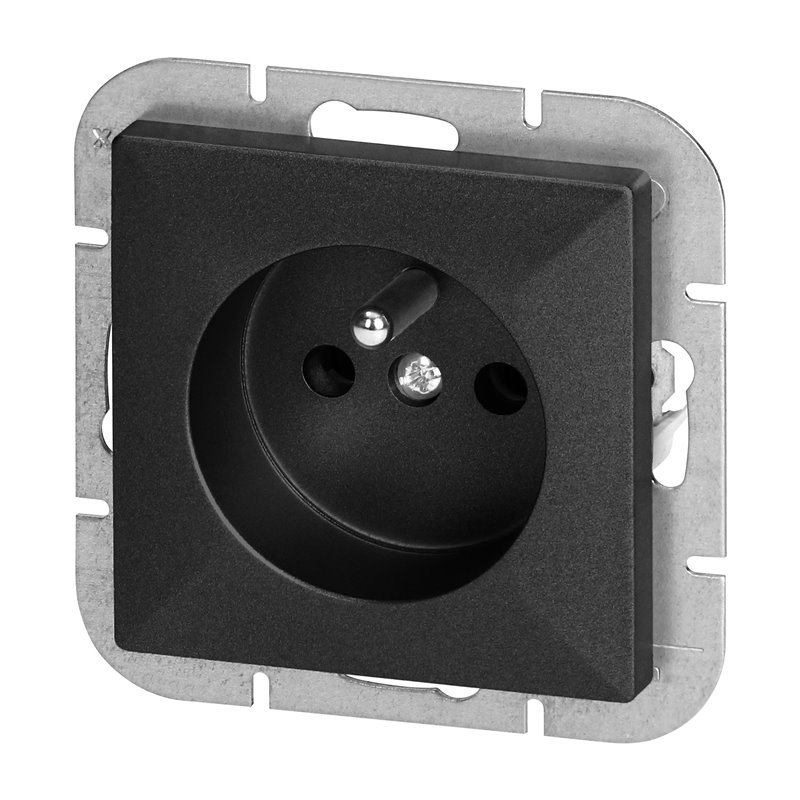 GNIAZDO POJEDYNCZE P/T 2P+Z PEARL, 16A, 250V, PT-16P, CZARNY ORNO GNIAZDO POJEDYNCZE P/T 2P+Z PEARL, 16A, 250V, PT-16P, CZARNY ORNO