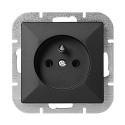 GNIAZDO POJEDYNCZE P/T 2P+Z PEARL, 16A, 250V, PT-16P, CZARNY ORNO GNIAZDO POJEDYNCZE P/T 2P+Z PEARL, 16A, 250V, PT-16P, CZARNY ORNO