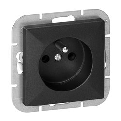 GNIAZDO POJEDYNCZE P/T 2P+Z PEARL, 16A, 250V, PT-16P, CZARNY ORNO GNIAZDO POJEDYNCZE P/T 2P+Z PEARL, 16A, 250V, PT-16P, CZARNY ORNO