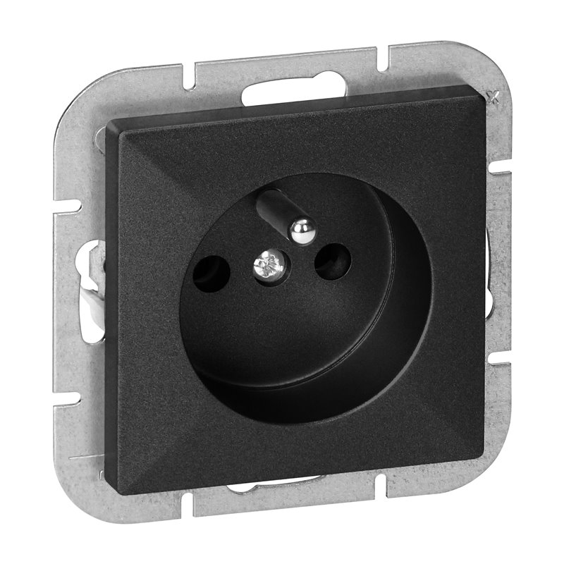 GNIAZDO POJEDYNCZE P/T 2P+Z PEARL, 16A, 250V, PT-16P, CZARNY ORNO GNIAZDO POJEDYNCZE P/T 2P+Z PEARL, 16A, 250V, PT-16P, CZARNY ORNO