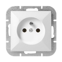GNIAZDO POJEDYNCZE P/T 2P+Z PEARL, 16A, 250V, PT-16P, BIAŁY ORNO GNIAZDO POJEDYNCZE P/T 2P+Z PEARL, 16A, 250V, PT-16P, BIAŁY ORNO
