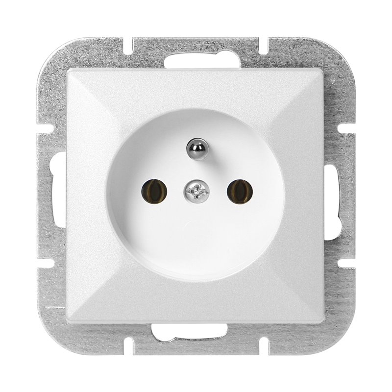 GNIAZDO POJEDYNCZE P/T 2P+Z PEARL, 16A, 250V, PT-16P, BIAŁY ORNO GNIAZDO POJEDYNCZE P/T 2P+Z PEARL, 16A, 250V, PT-16P, BIAŁY ORNO