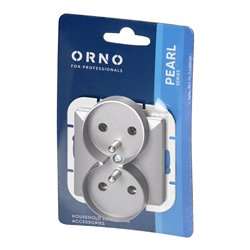 GNIAZDO PODWÓJNE P/T 2X2P+Z PEARL, 16A, 250V, PT-6 PR, ANTRACYT ORNO GNIAZDO PODWÓJNE P/T 2X2P+Z PEARL, 16A, 250V, PT-6 PR, ANTRACYT ORNO