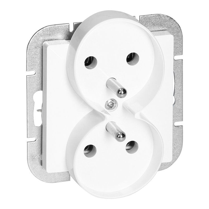 GNIAZDO PODWÓJNE P/T 2X2P+Z PEARL, 16A, 250V, PT-6 PR, BIAŁY ORNO GNIAZDO PODWÓJNE P/T 2X2P+Z PEARL, 16A, 250V, PT-6 PR, BIAŁY ORNO