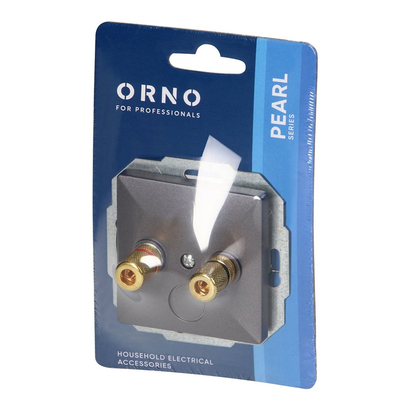 GNIAZDO GŁOŚNIKOWE PEARL, PT-2PG, ANTRACYT ORNO GNIAZDO GŁOŚNIKOWE PEARL, PT-2PG, ANTRACYT ORNO
