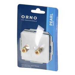 GNIAZDO GŁOŚNIKOWE PEARL, PT-2PG, BIAŁY ORNO GNIAZDO GŁOŚNIKOWE PEARL, PT-2PG, BIAŁY ORNO