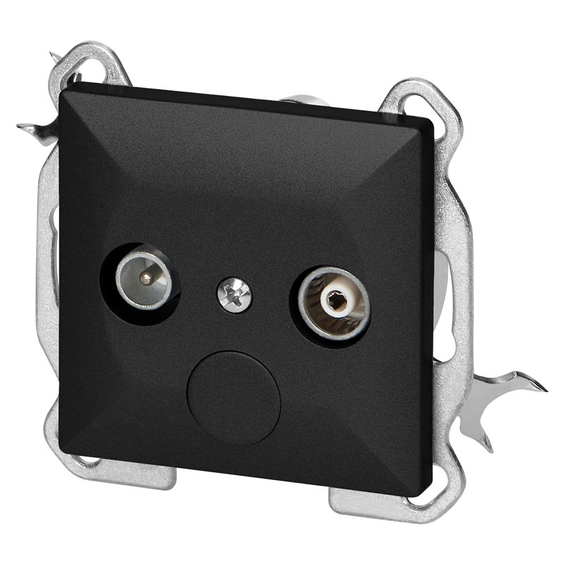 GNIAZDO ABONENCKIE "RTV" PEARL, 1,5DBT, GAP-P/K, CZARNY ORNO GNIAZDO ABONENCKIE "RTV" PEARL, 1,5DBT, GAP-P/K, CZARNY ORNO