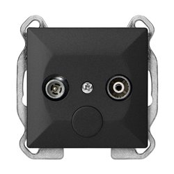 GNIAZDO ABONENCKIE "RTV" PEARL, 1,5DBT, GAP-P/K, CZARNY ORNO GNIAZDO ABONENCKIE "RTV" PEARL, 1,5DBT, GAP-P/K, CZARNY ORNO