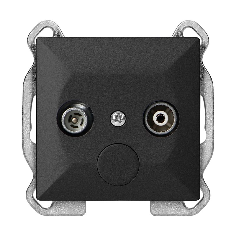 GNIAZDO ABONENCKIE "RTV" PEARL, 1,5DBT, GAP-P/K, CZARNY ORNO GNIAZDO ABONENCKIE "RTV" PEARL, 1,5DBT, GAP-P/K, CZARNY ORNO