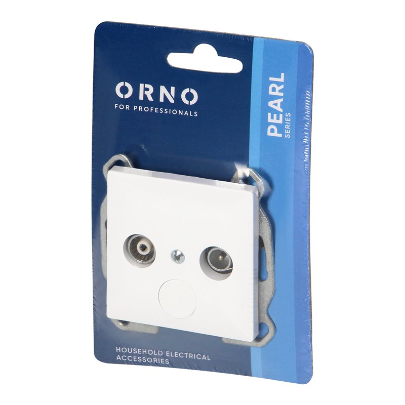 GNIAZDO ABONENCKIE "RTV" PEARL, 1,5DBT, GAP-P/K, BIAŁY ORNO GNIAZDO ABONENCKIE "RTV" PEARL, 1,5DBT, GAP-P/K, BIAŁY ORNO