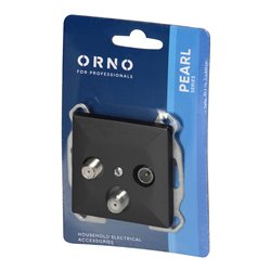 GNIAZDO ABONENCKIE ,,RTV/SAT" PEARL, GAPS-2P, CZARNY ORNO GNIAZDO ABONENCKIE ,,RTV/SAT" PEARL, GAPS-2P, CZARNY ORNO