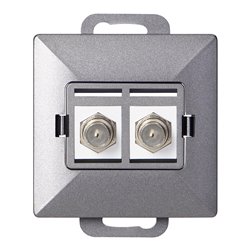 GNIAZDO PODW. TYPU F PEARL, TV/F-F1/P2, ANTRACYT ORNO GNIAZDO PODW. TYPU F PEARL, TV/F-F1/P2, ANTRACYT ORNO