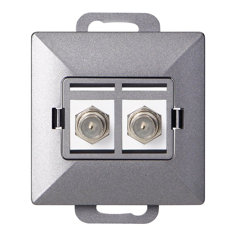 GNIAZDO PODW. TYPU F PEARL, TV/F-F1/P2, ANTRACYT ORNO GNIAZDO PODW. TYPU F PEARL, TV/F-F1/P2, ANTRACYT ORNO