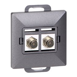 GNIAZDO PODW. TYPU F PEARL, TV/F-F1/P2, ANTRACYT ORNO GNIAZDO PODW. TYPU F PEARL, TV/F-F1/P2, ANTRACYT ORNO