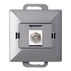 GNIAZDO POJED. TYPU F PEARL, TV/F-F1/P1, ANTRACYT ORNO GNIAZDO POJED. TYPU F PEARL, TV/F-F1/P1, ANTRACYT ORNO