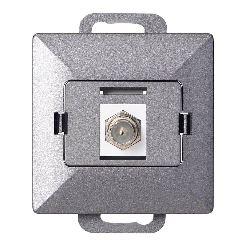 GNIAZDO POJED. TYPU F PEARL, TV/F-F1/P1, ANTRACYT ORNO GNIAZDO POJED. TYPU F PEARL, TV/F-F1/P1, ANTRACYT ORNO