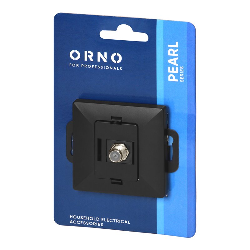 GNIAZDO POJED. TYPU F PEARL, TV/F-F1/P1, CZARNY ORNO GNIAZDO POJED. TYPU F PEARL, TV/F-F1/P1, CZARNY ORNO
