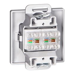 GNIAZDO 2XRJ45 CAT5 PEARL, RJ45-5CAT/P2, ANTRACYT ORNO GNIAZDO 2XRJ45 CAT5 PEARL, RJ45-5CAT/P2, ANTRACYT ORNO