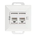 GNIAZDO 2XRJ45 CAT5 PEARL, RJ45-5CAT/P2, BIAŁY ORNO GNIAZDO 2XRJ45 CAT5 PEARL, RJ45-5CAT/P2, BIAŁY ORNO