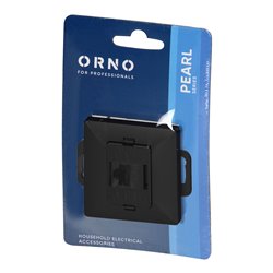 GNIAZDO 1XRJ45 CAT5 PEARL, RJ45-5CAT/P1, CZARNY ORNO GNIAZDO 1XRJ45 CAT5 PEARL, RJ45-5CAT/P1, CZARNY ORNO