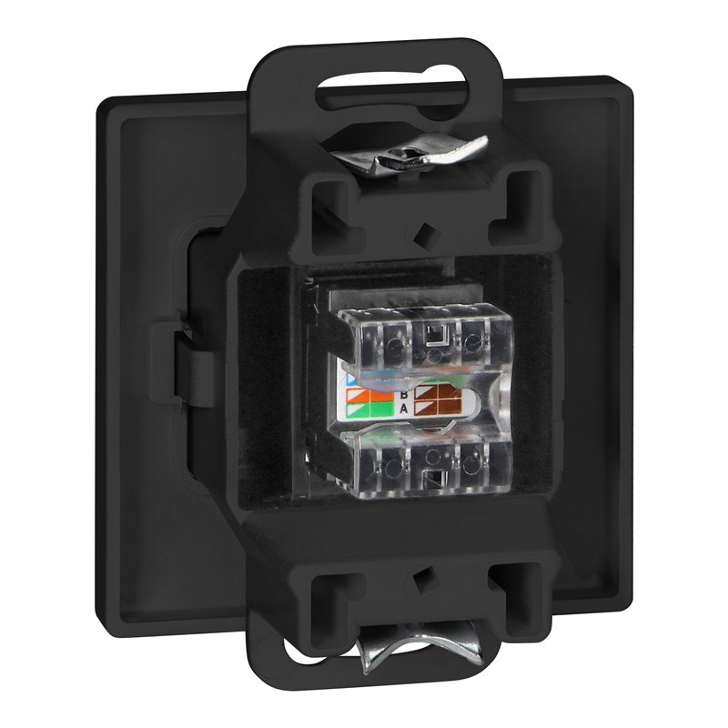 GNIAZDO 1XRJ45 CAT5 PEARL, RJ45-5CAT/P1, CZARNY ORNO GNIAZDO 1XRJ45 CAT5 PEARL, RJ45-5CAT/P1, CZARNY ORNO