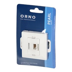 GNIAZDO 1XRJ45 CAT5 PEARL, RJ45-5CAT/P1, BIAŁY ORNO GNIAZDO 1XRJ45 CAT5 PEARL, RJ45-5CAT/P1, BIAŁY ORNO