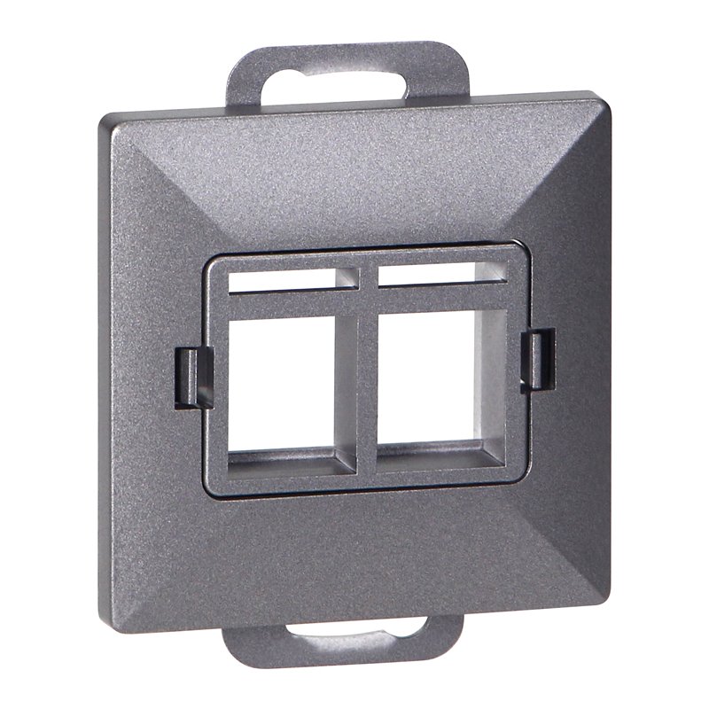 PŁYTKA CZOŁOWA + 2XRJ45 PEARL, PC+ARJ45/P2, ANTRACYT ORNO PŁYTKA CZOŁOWA + 2XRJ45 PEARL, PC+ARJ45/P2, ANTRACYT ORNO