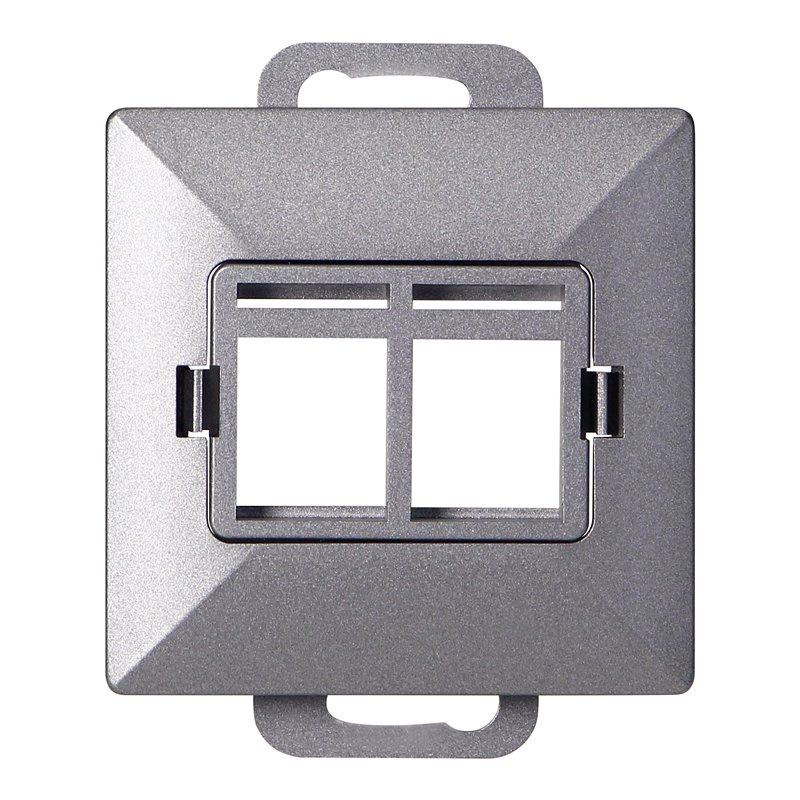 PŁYTKA CZOŁOWA + 2XRJ45 PEARL, PC+ARJ45/P2, ANTRACYT ORNO PŁYTKA CZOŁOWA + 2XRJ45 PEARL, PC+ARJ45/P2, ANTRACYT ORNO