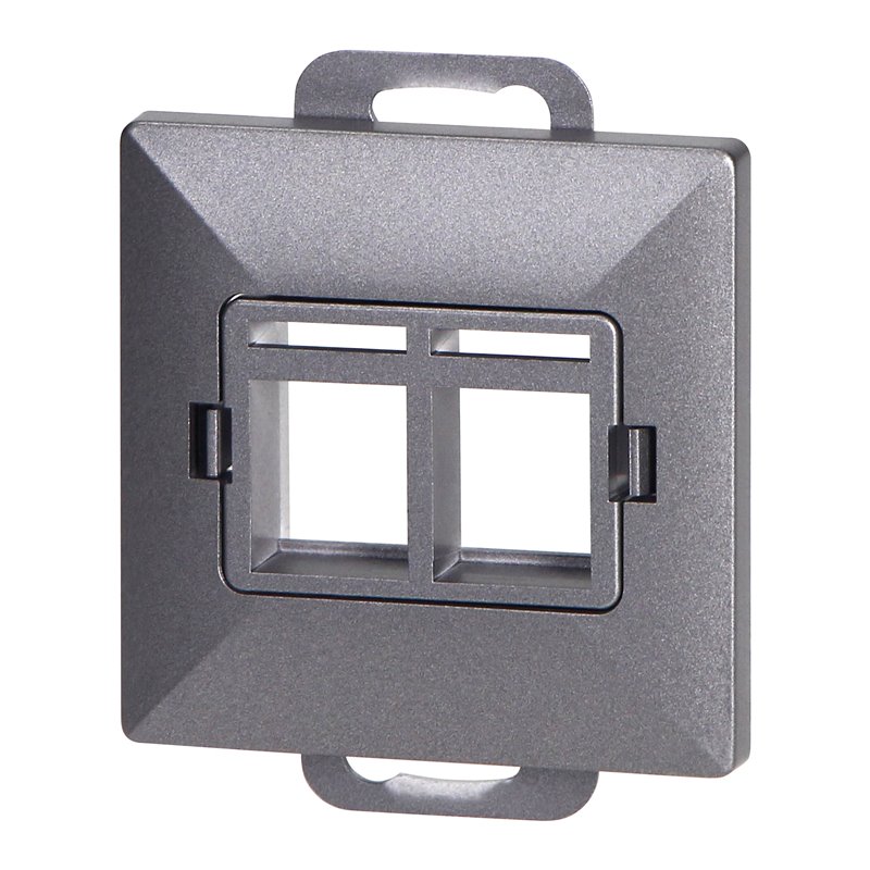 PŁYTKA CZOŁOWA + 2XRJ45 PEARL, PC+ARJ45/P2, ANTRACYT ORNO PŁYTKA CZOŁOWA + 2XRJ45 PEARL, PC+ARJ45/P2, ANTRACYT ORNO